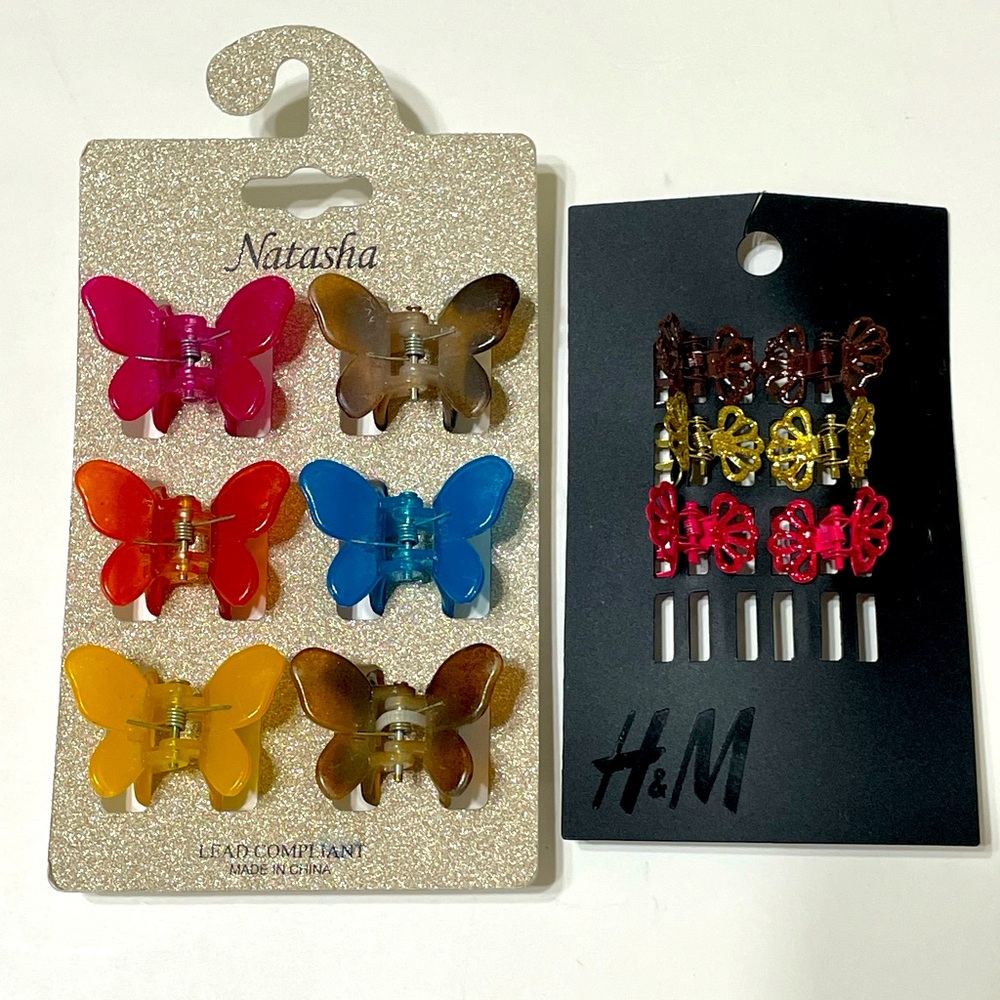 New Multicolor Butterfly Hair Claw Clip Accessories By Natasha and H&M